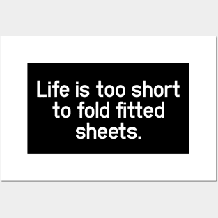 Folding Fitted Sheets - Change My Mind and Unpopular Opinion Posters and Art